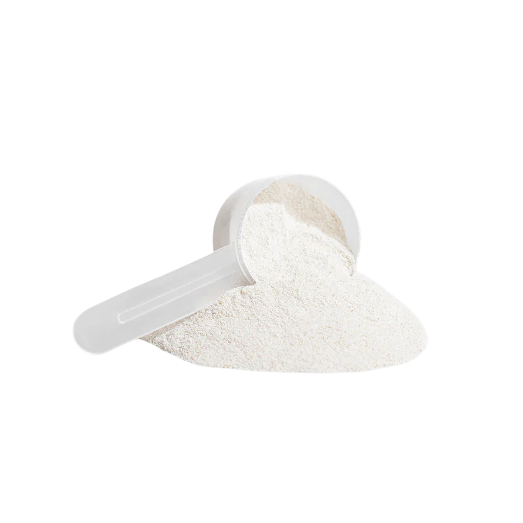Vigor & Veda Creatine Monohydrate scoop with white powder
