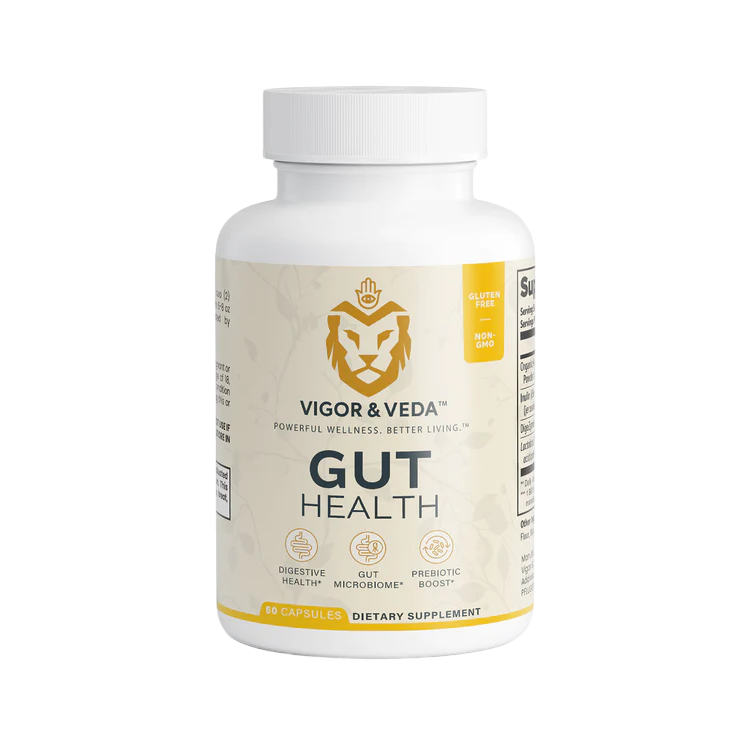 Vigor & Veda Gut Health bottle front