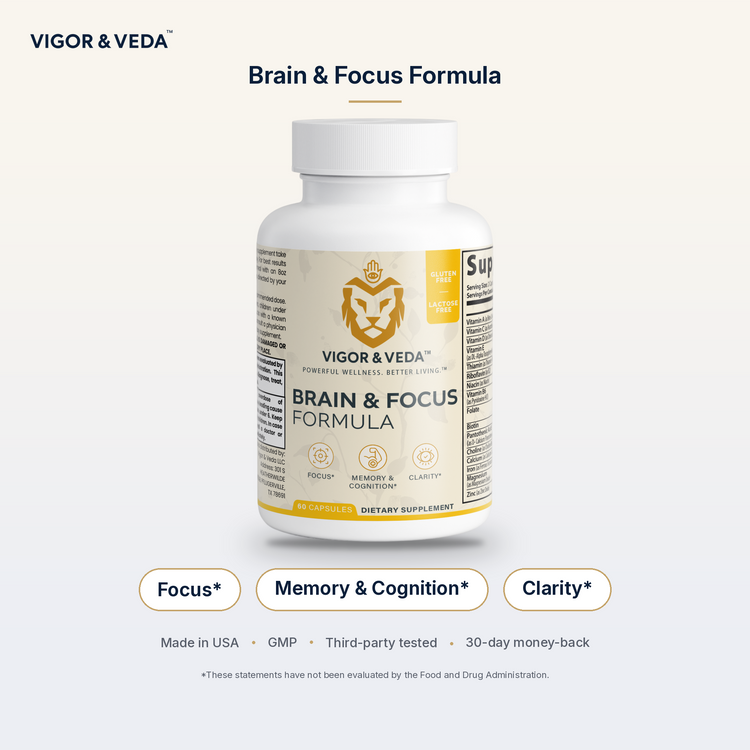 Vigor & Veda Brain & Focus Formula hero image