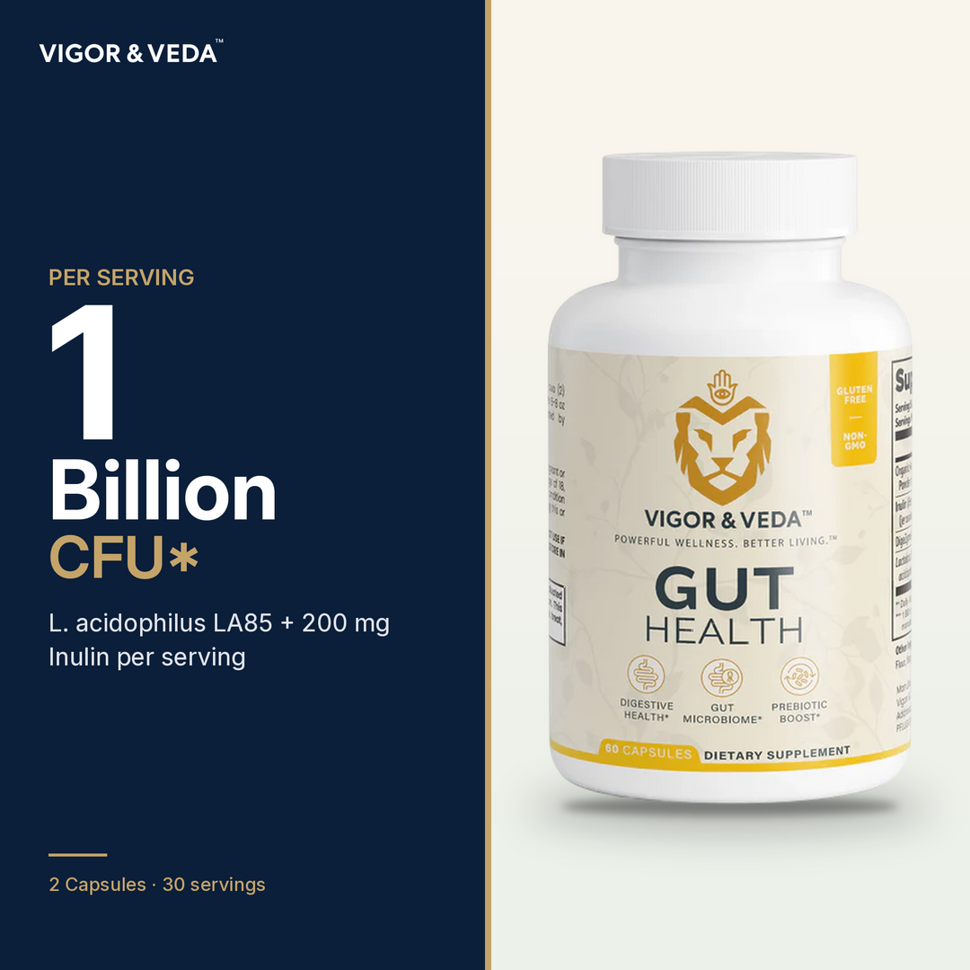 Vigor & Veda Gut Health dose per serving