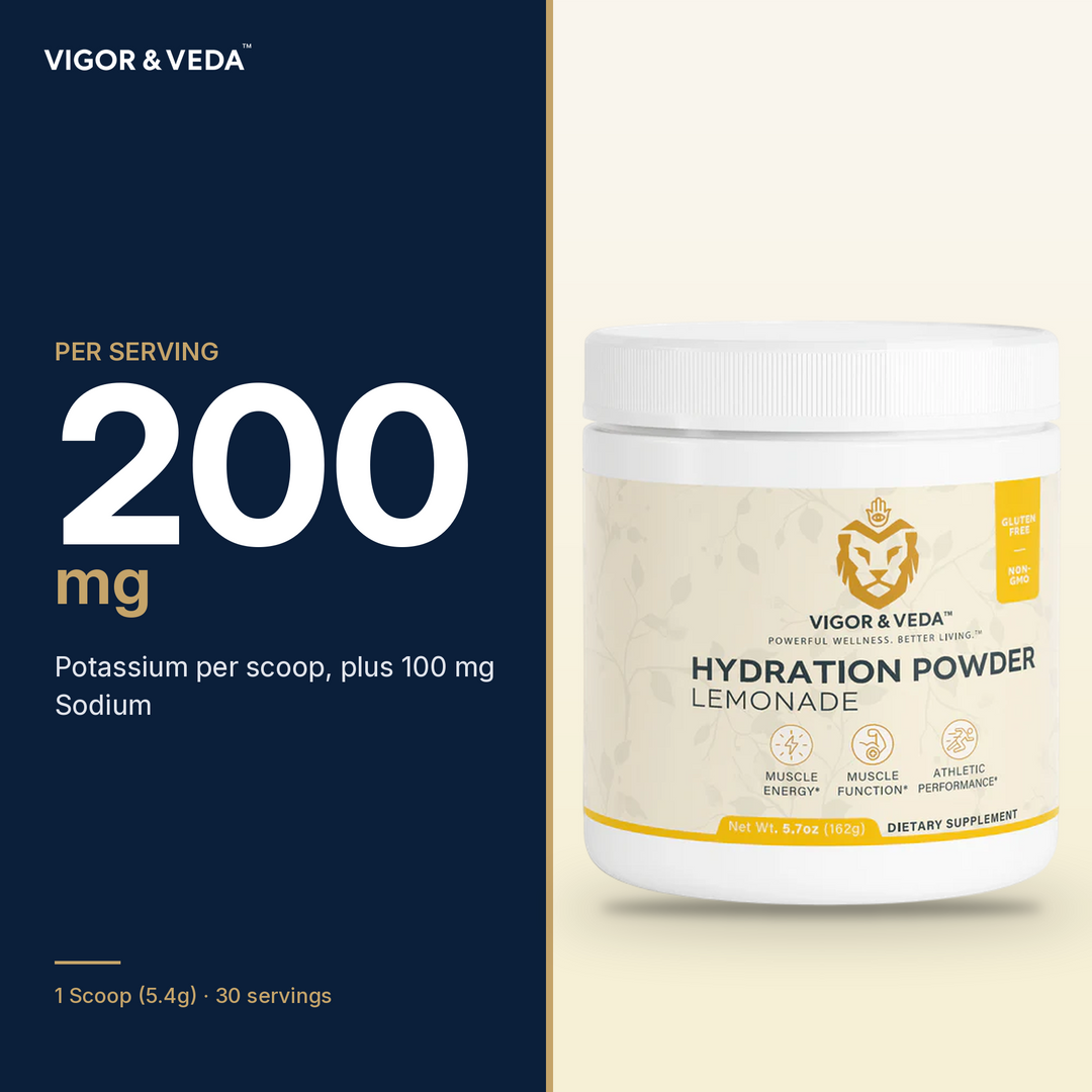 Vigor & Veda Hydration Powder (Lemonade) dose per serving