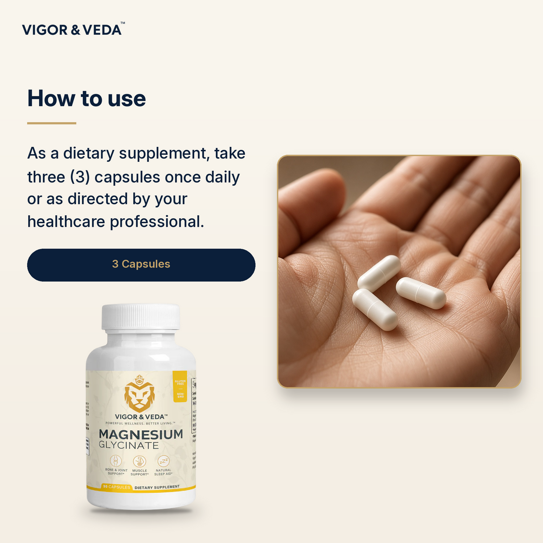 Vigor & Veda Magnesium Glycinate how to use