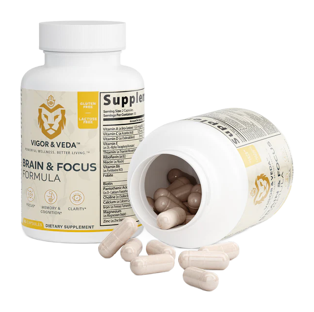 Brain & Focus Formula label panel